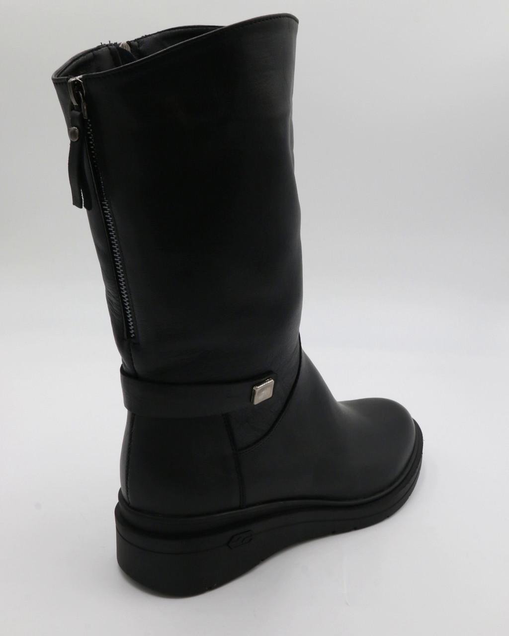 Сапоги женские зимние Pandora кожаные р. 39 Черный (3068) - фото 5