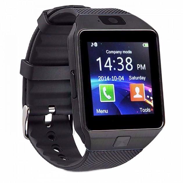 Смарт-годинник Uwatch Smart Watch DZ09 з картою пам'яті 16 Гб Чорний