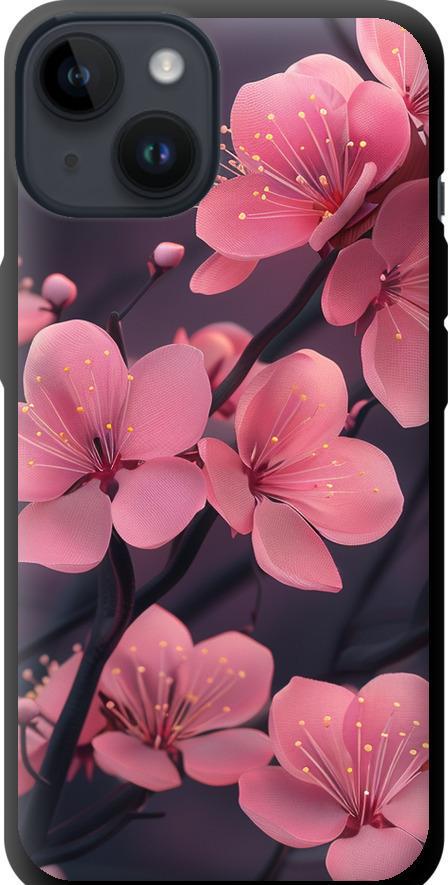 Чехол на iPhone 14 Пурпурная сакура (6075b-2648-42517)