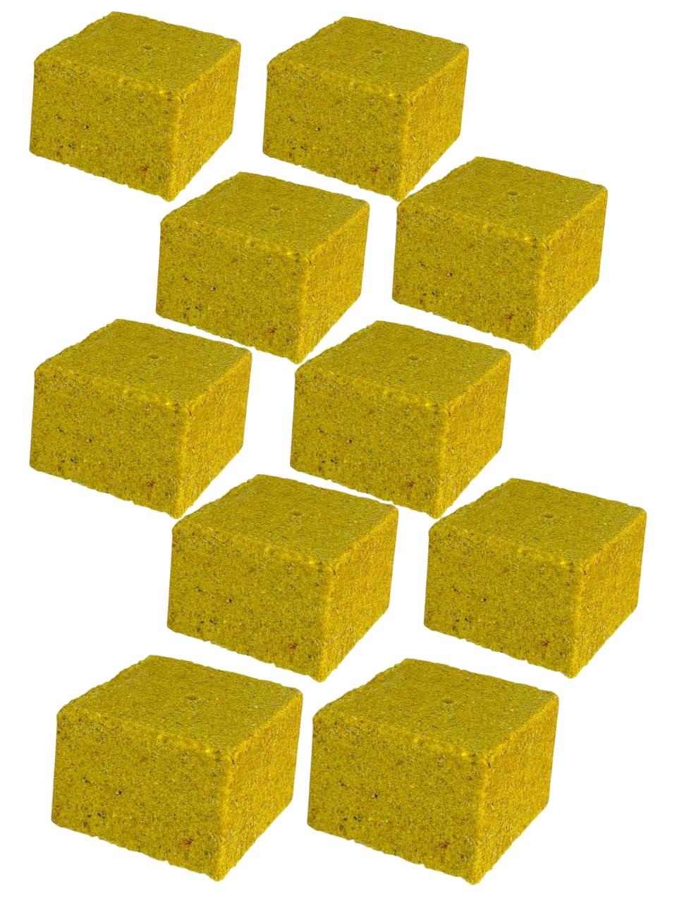 Жмых-кубик для макушатника Art Fishing вкус Кукуруза с отверстием 10 шт. (3008702937)