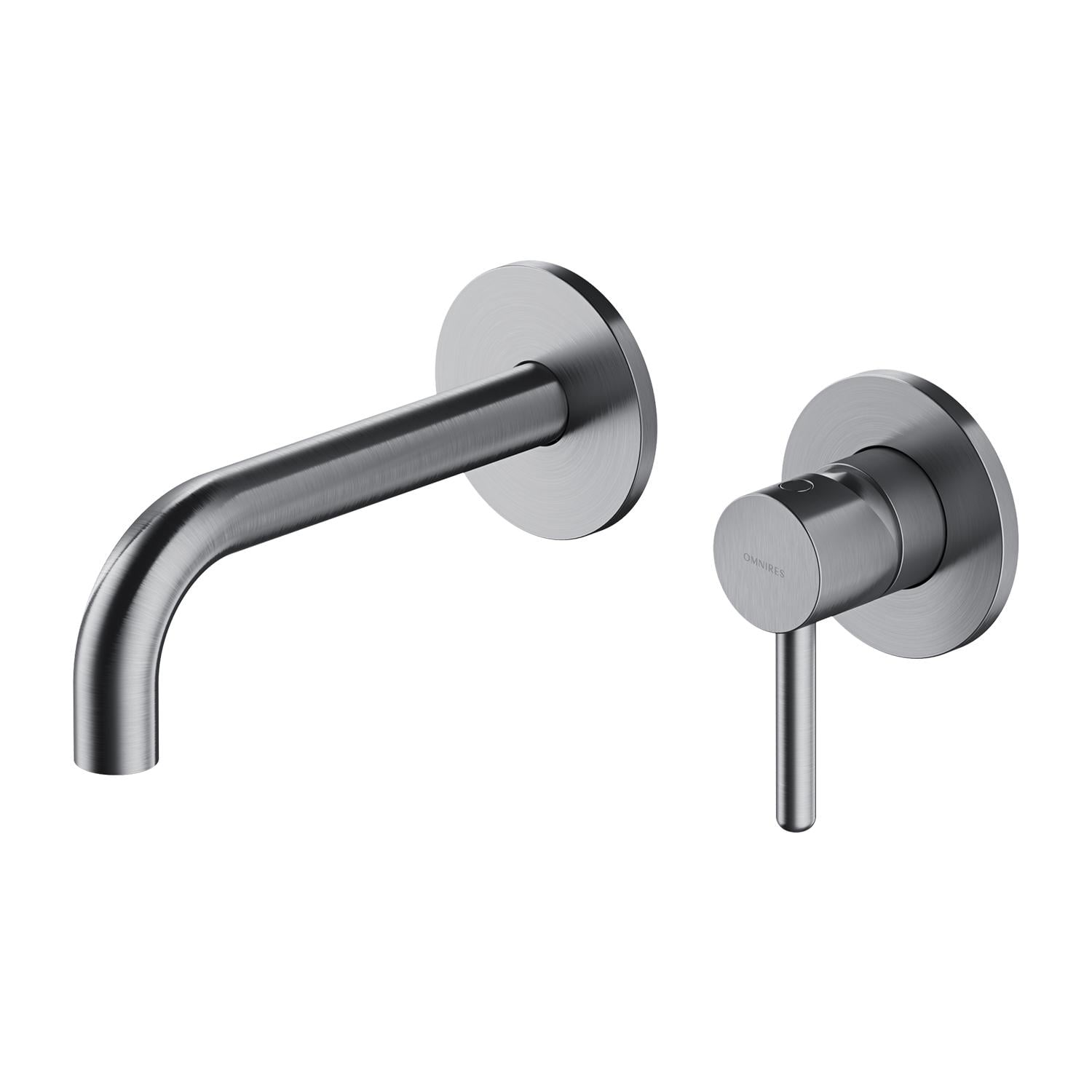 Смеситель для умывальника Omnires Y Y1215HNI настенный однорычажный Сатин (170488)