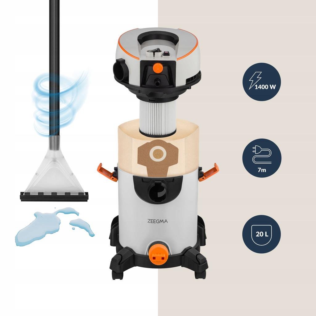 Моющий пылесос Zeegma Zonder Wash Grey (67387) - фото 3 Моющий пылесос Zeegma Zonder Wash Grey (67387) - фото 3