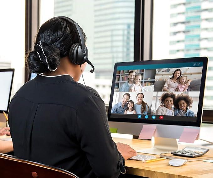 Гарнітура дротова USB Aluratek з мікрофоном та шумозаглушенням - фото 6 Гарнітура дротова USB Aluratek з мікрофоном та шумозаглушенням - фото 6