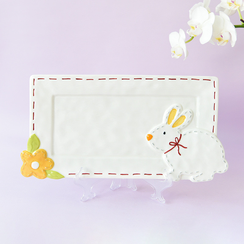 Блюдо прямокутне Кролик 6794 2,2х14,5х28,5 см (4357963) - фото 4 Блюдо прямокутне Кролик 6794 2,2х14,5х28,5 см (4357963) - фото 4