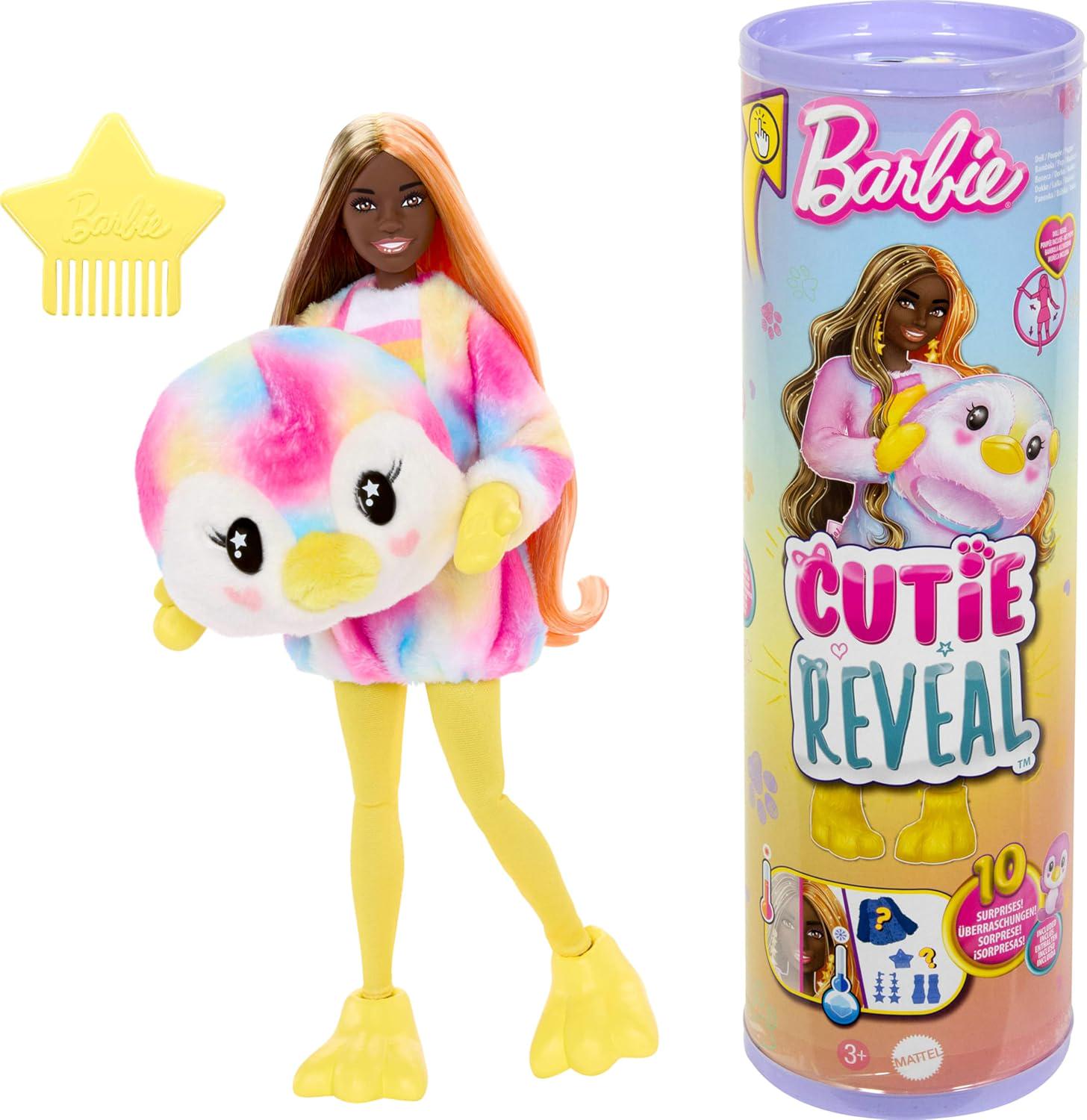 Кукла Barbie Cutie Reveal Цвет Dream Series Tie-Dyed Penguin! (HRK40)