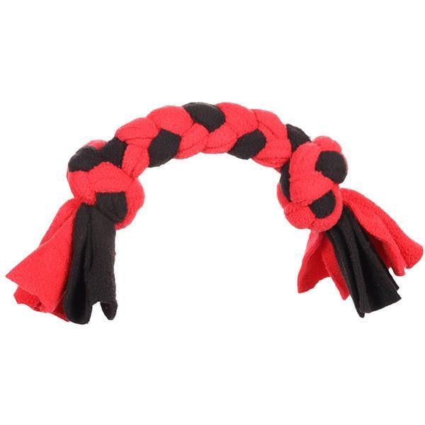 Игрушка для собак Flamingo Womas Fleece Bone With Rope с узлами M 5х36 см