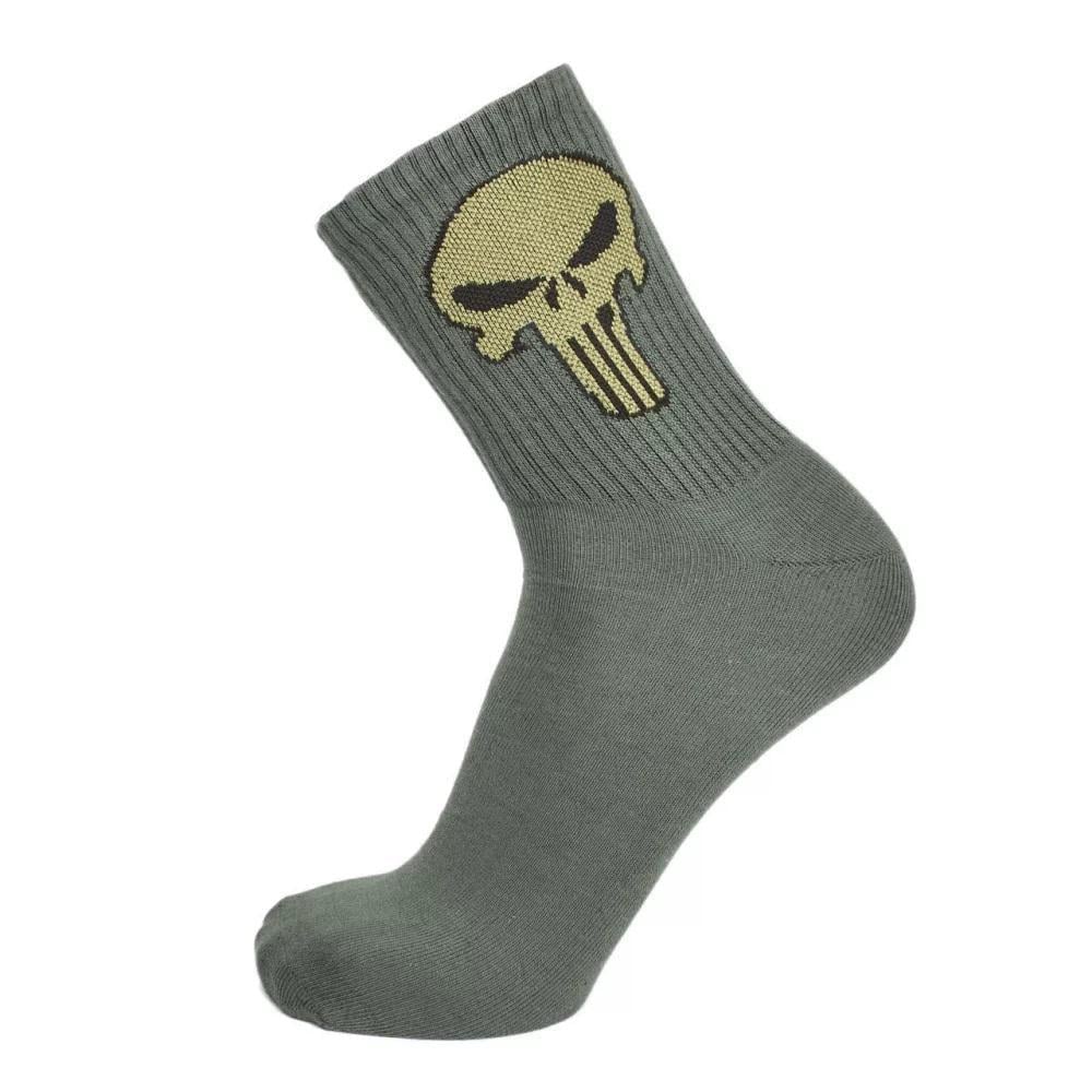 Носки универсальные демисезонные Super Socks 001 S095 Punisher р. 42-44 Хаки