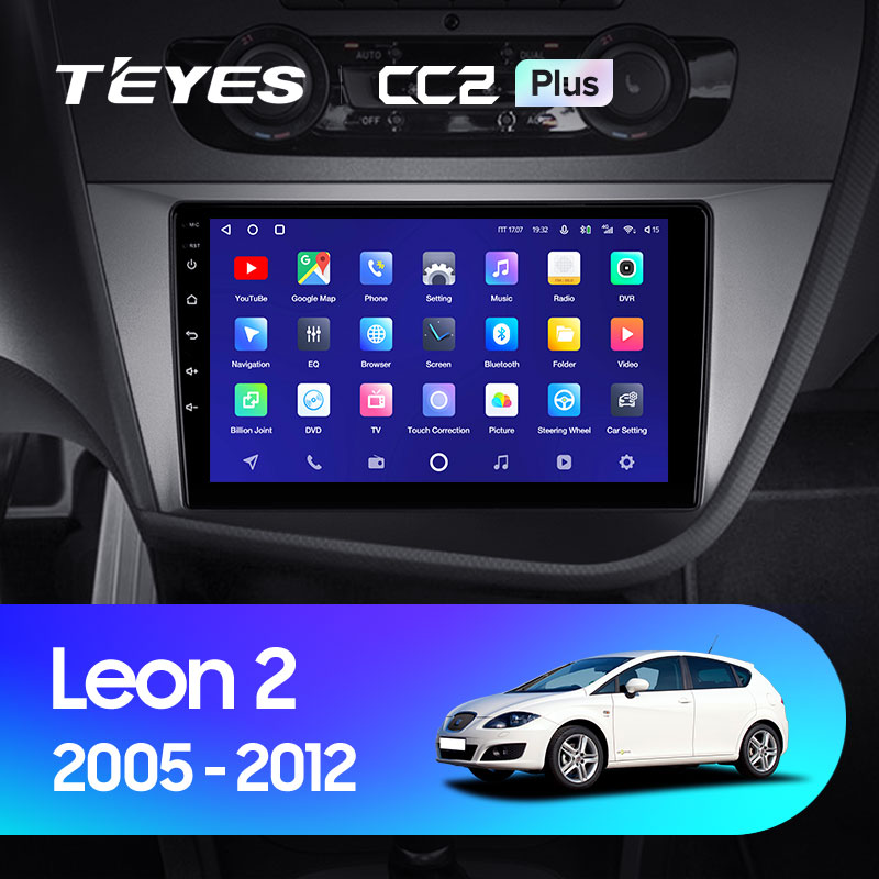 Автомагнітола штатна Teyes для Seat Leon 2 2005-2012 Android CC2-PLUS 4+64G Wi-Fi/4G (1488019241) - фото 3