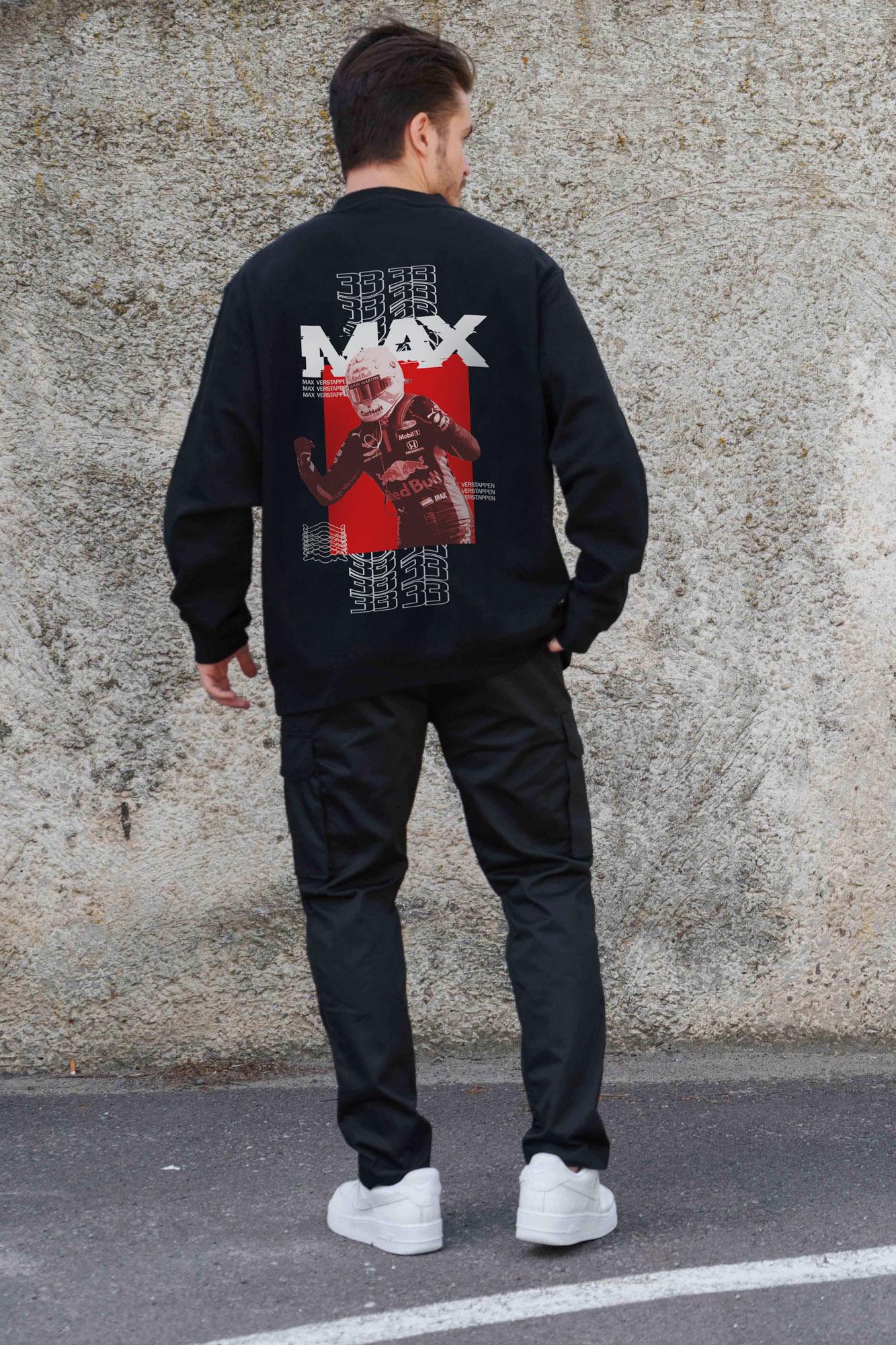 Свитшот оверсайз с принтом Without Max L/XL Black (L/XL8055626) - фото 2