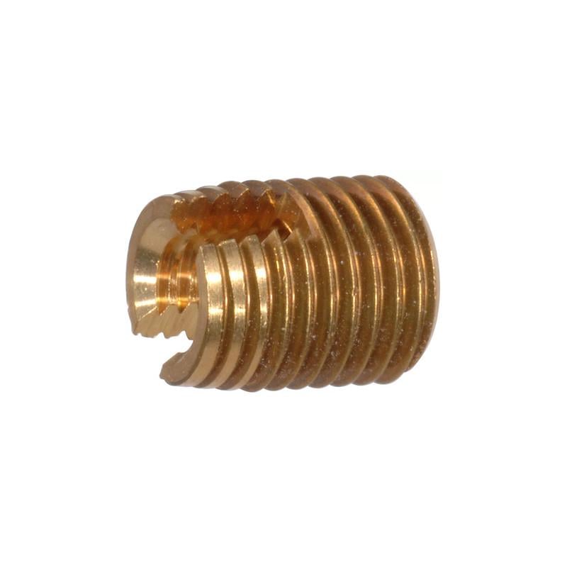 Вставка різьбова самонарізаюча Metalvis M4x6,5 крок 0,7 мм зовнішній 8 мм латунь (INRTRTR0FXSCT8M040)