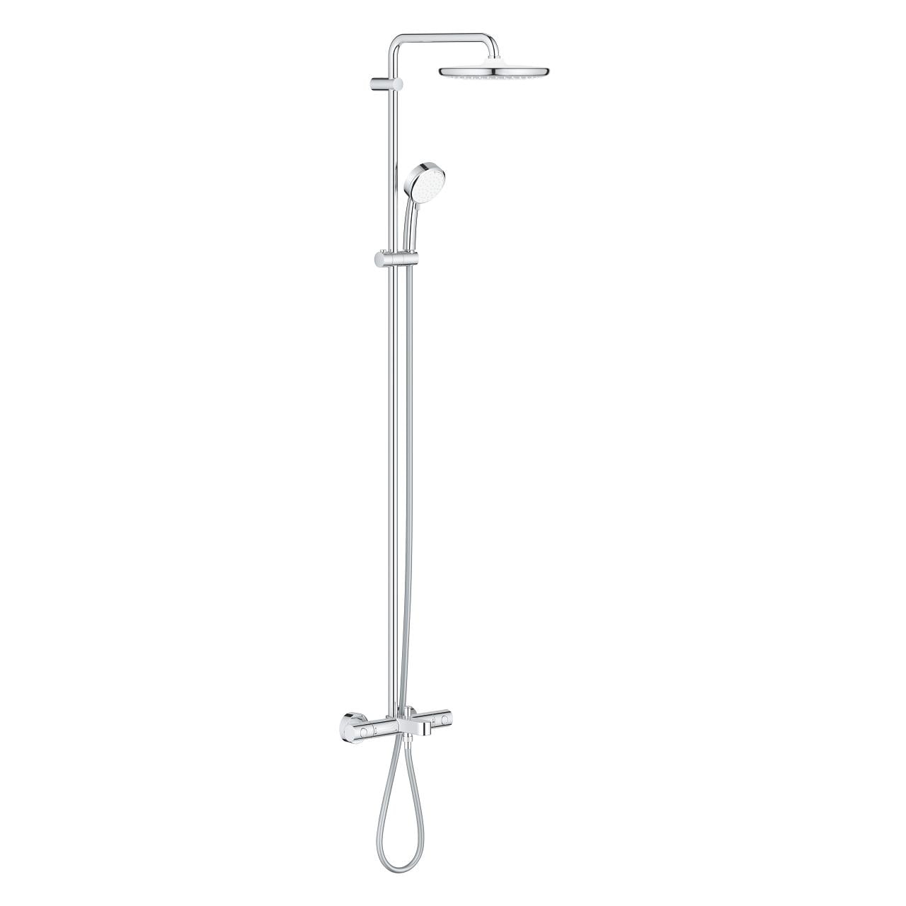 Душевая система Grohe Tempesta Comsopolitan System 250 с термостатом латунь Хром (26672001)