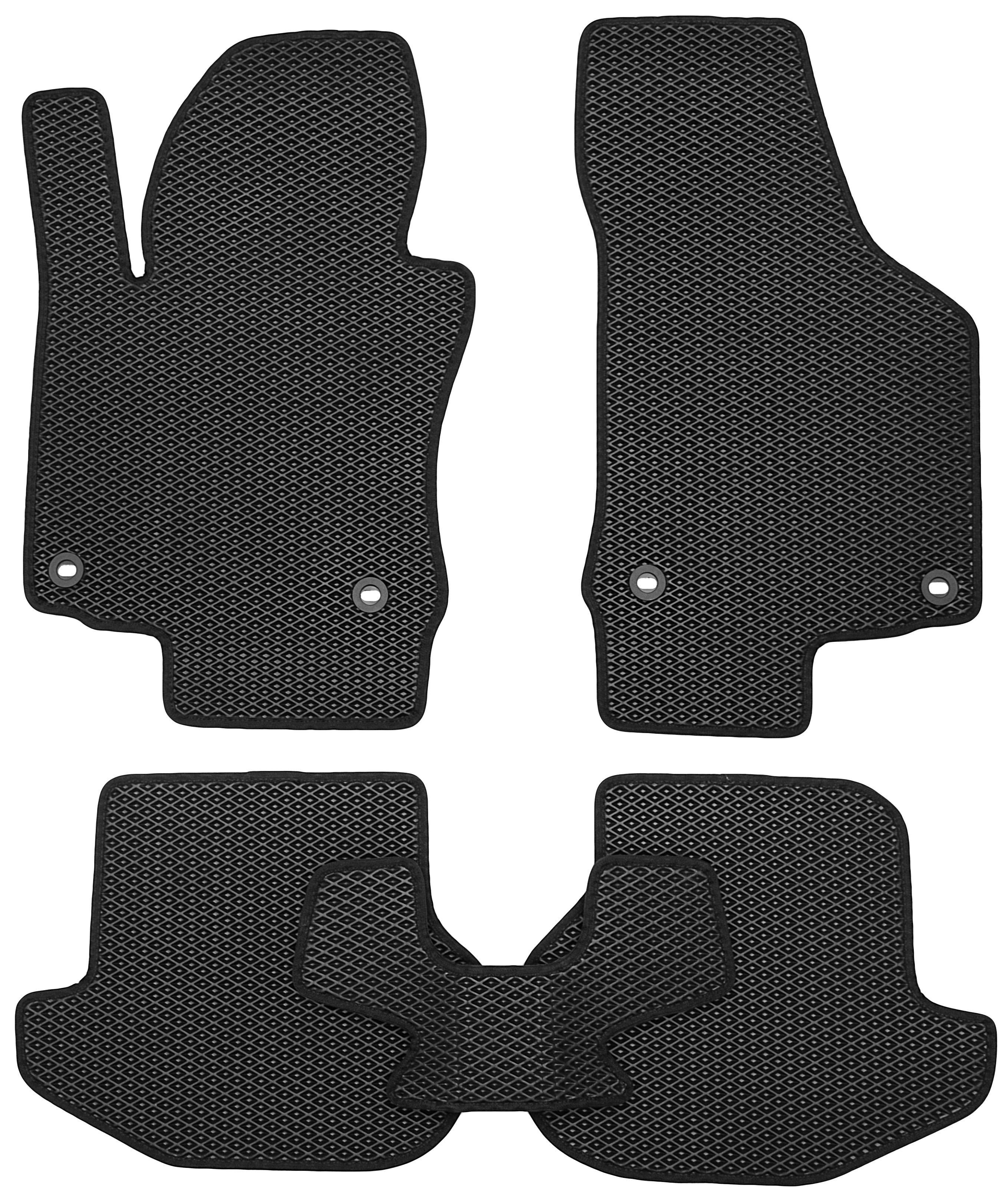 Коврики в салон для Volkswagen Eos '06-15 EVA-полимерные Черный (150649)