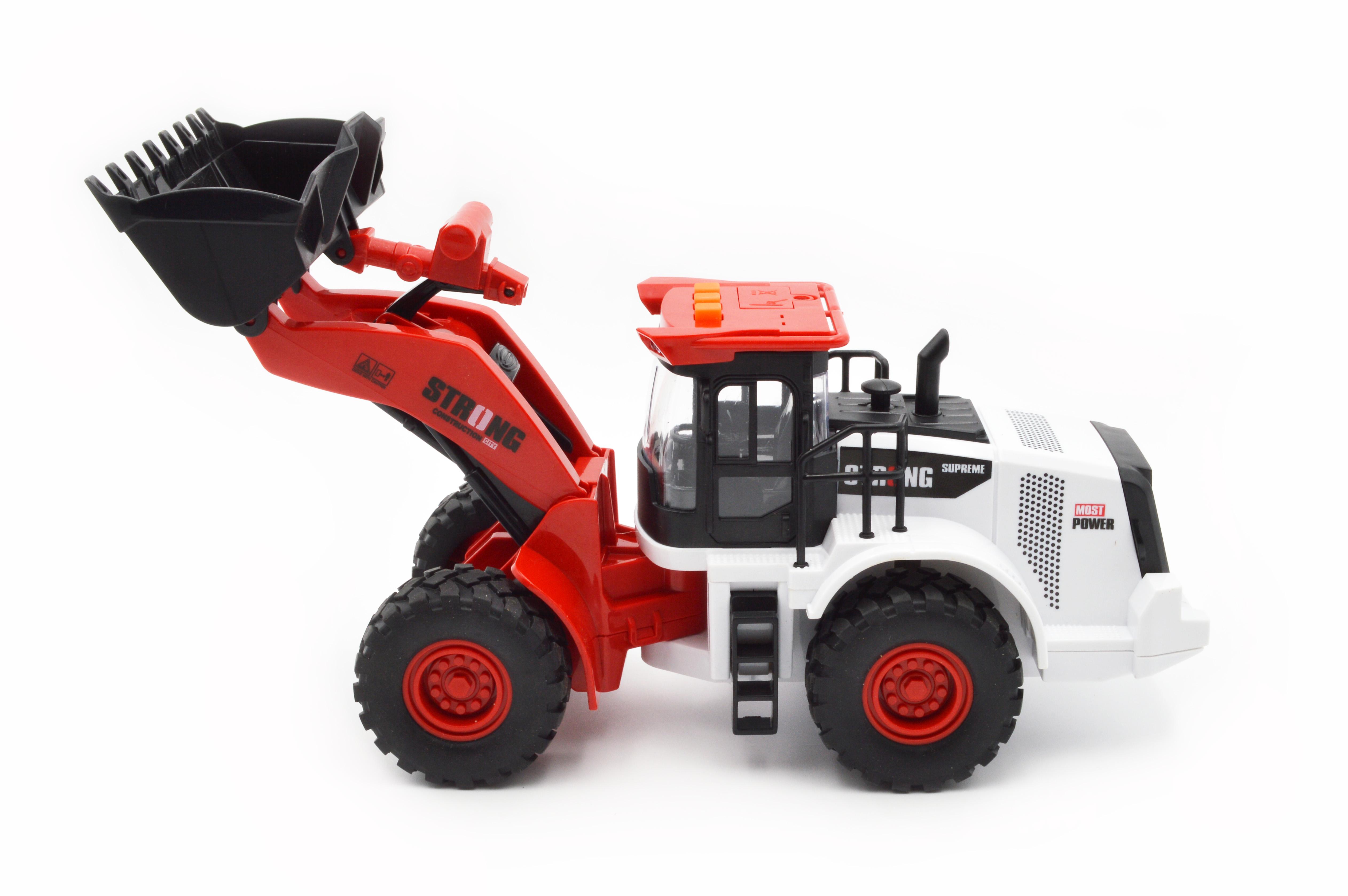 Игрушечный бульдозер RJ3382B инерция свет звук - фото 2