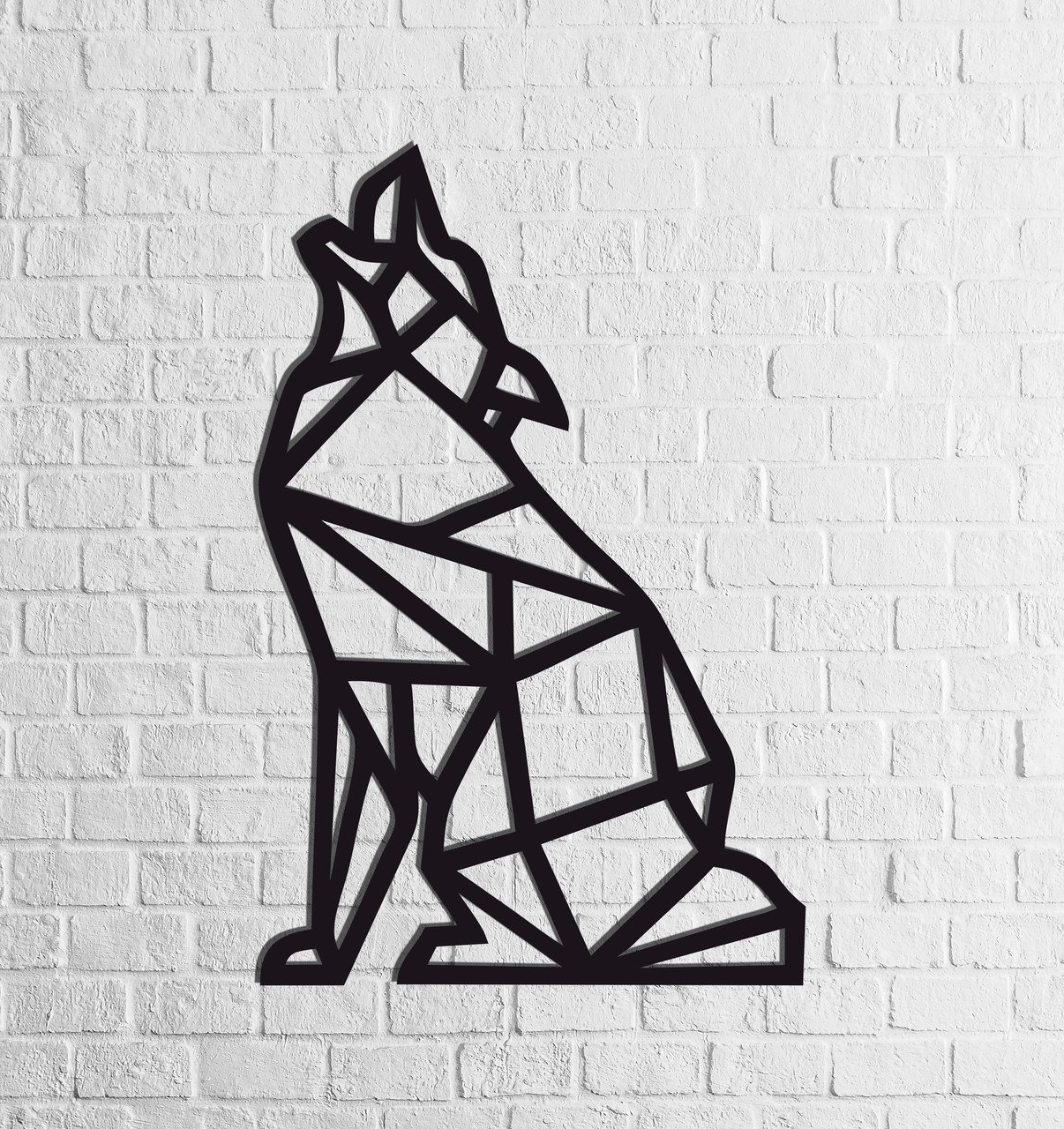 Декор настенный Wolf деревянный