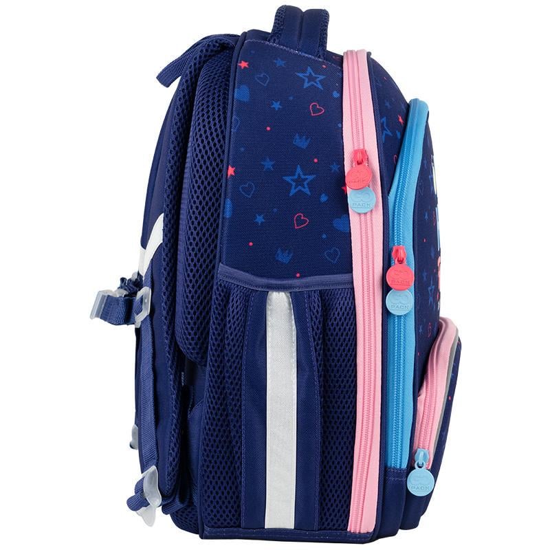 Рюкзак каркасний GoPack Education Be Happy 38x28x15 см 16 л Синій (GO24-597M-3) - фото 6