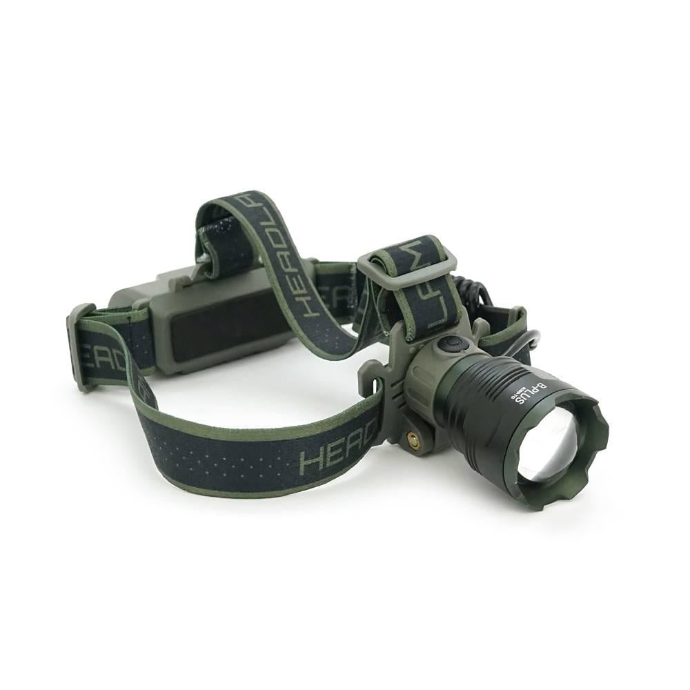 Ліхтарик налобний BP-8099TG Zoom 1 режим корпус метал водостійкий живлення від АКБ 18650 індикація заряду Type-C кабель (30388)
