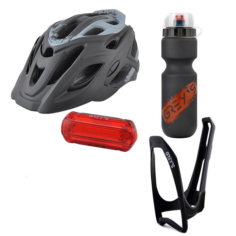 Велосипедный набор GREY'S со шлемом 4 ед. (na_138) Велосипедный набор GREY'S со шлемом 4 ед. (na_138)