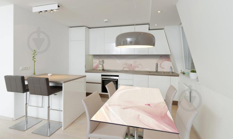 Наклейка вінілова на стіл Zatarga «Невагомі Лілії» 650х1200 мм Z180789/1st