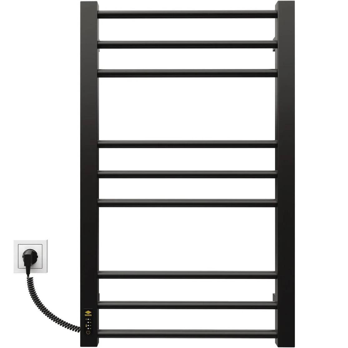 Рушникосушарка електрична KOSSER Степ EL з таймером 800х500 мм Чорний - фото 2 Рушникосушарка електрична KOSSER Степ EL з таймером 800х500 мм Чорний - фото 2