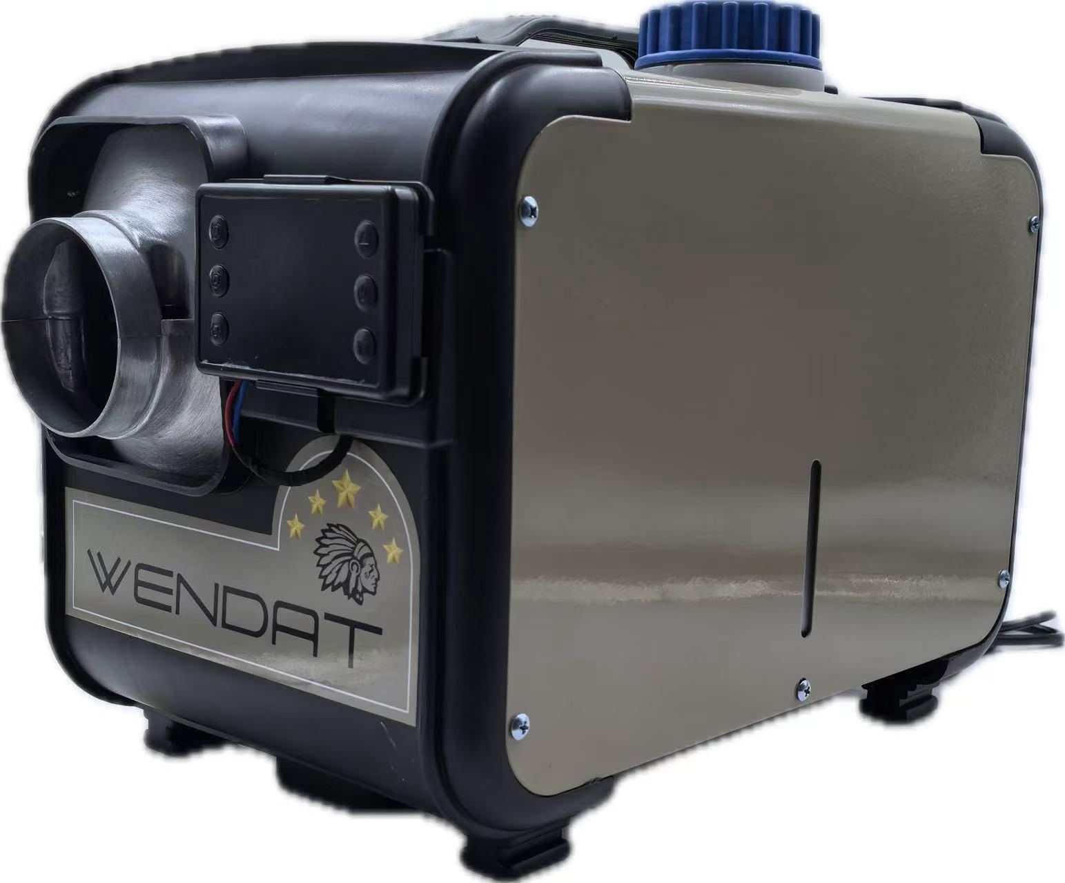 Дизельний обігрівач автономний WENDAT 8 кВт 12/24/220 В у металевому корпусі на 1 трубку Хакі (AO1-8-12/24/220-haki)