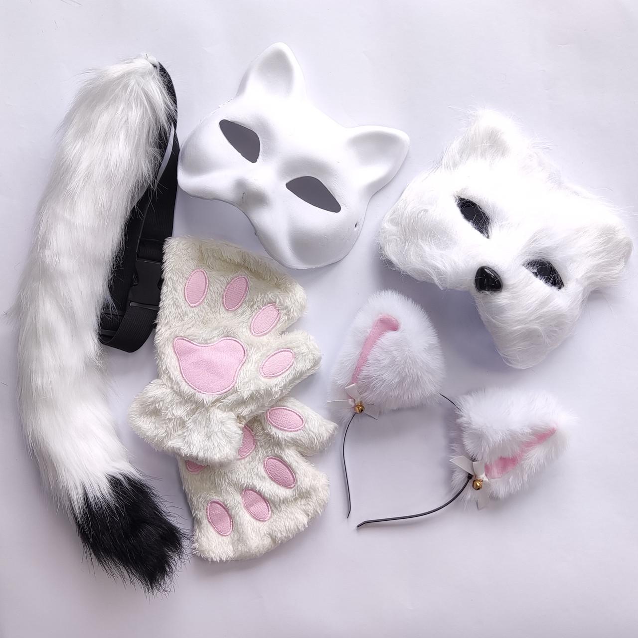 Набір для квадробіки Костюм кота маски/вушка/хвіст/лапки (2290667257)