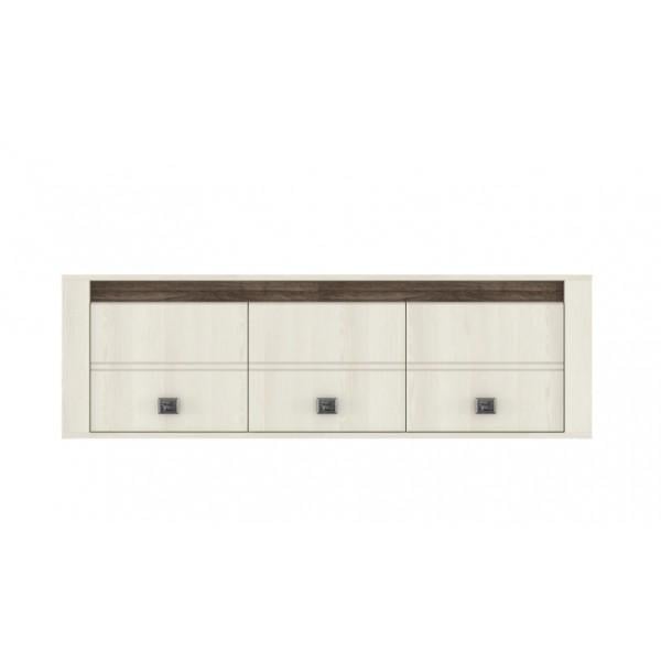 Шафа навісна для передпокою з ДСП Селена Gerbor SFW3D 1550х270х480 мм Ясень сніговий/Дуб (37184) - фото 1 Шафа навісна для передпокою з ДСП Селена Gerbor SFW3D 1550х270х480 мм Ясень сніговий/Дуб (37184) - фото 1