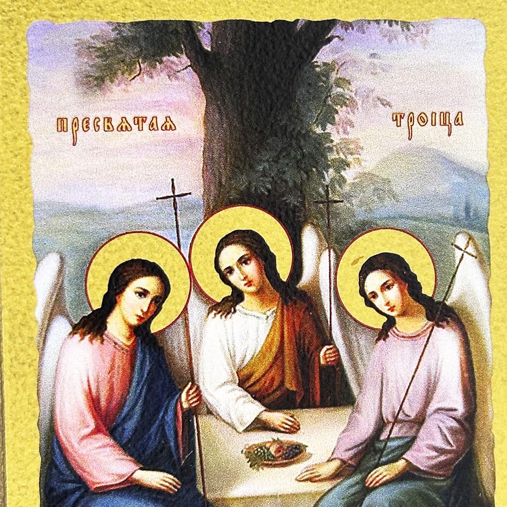 Икона Святая троица 9х12см (11528-9x12) - фото 3 Икона Святая троица 9х12см (11528-9x12) - фото 3