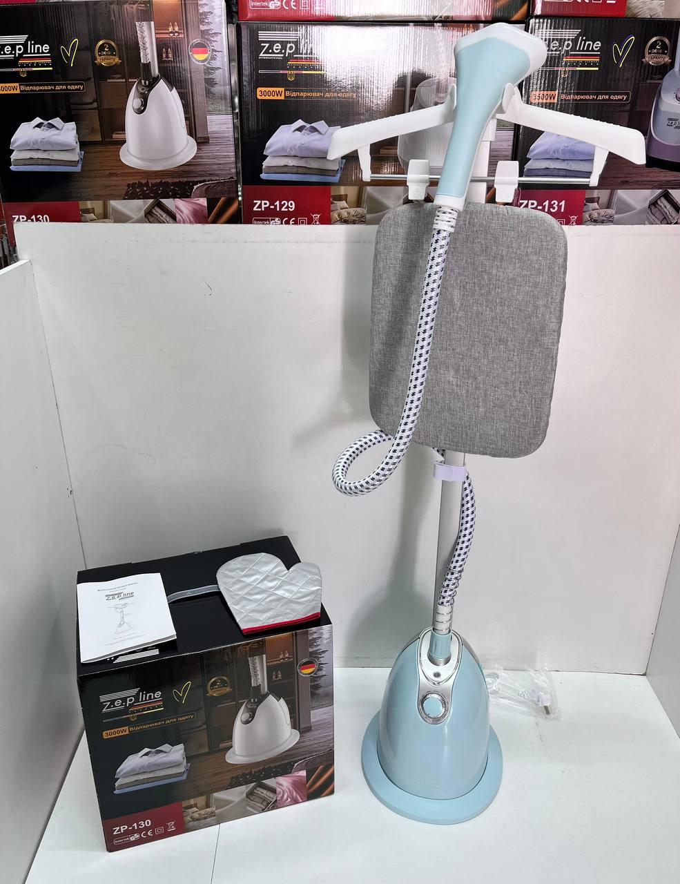 Відпарювач для одягу вертикальний з вішалкою Zepline ZP-130 3000 Вт Блакитний (2606948538) - фото 4 Відпарювач для одягу вертикальний з вішалкою Zepline ZP-130 3000 Вт Блакитний (2606948538) - фото 4