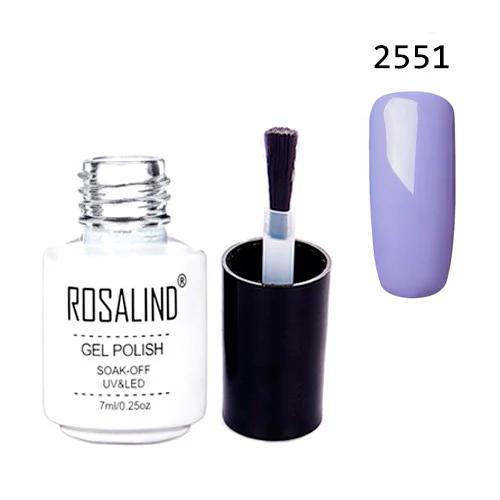 Гель-лак для ногтей маникюра Rosalind 7 мл шеллак для UV LED 2551 Lavender (357965)