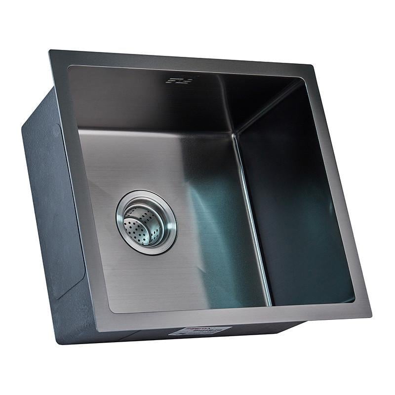 Мойка для кухни Zerix ZH4843B-215 3.0/1.0 с сушилкой для посуды PVD-Black (ZM5555)