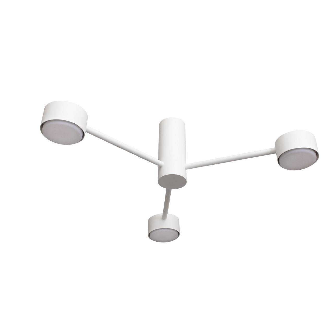 Люстра стельова MSK ELECTRIC Copter NL 8041-3 WH на три круглі плафони під лампи GX53 Білий (MSK_618773) - фото 2 Люстра стельова MSK ELECTRIC Copter NL 8041-3 WH на три круглі плафони під лампи GX53 Білий (MSK_618773) - фото 2