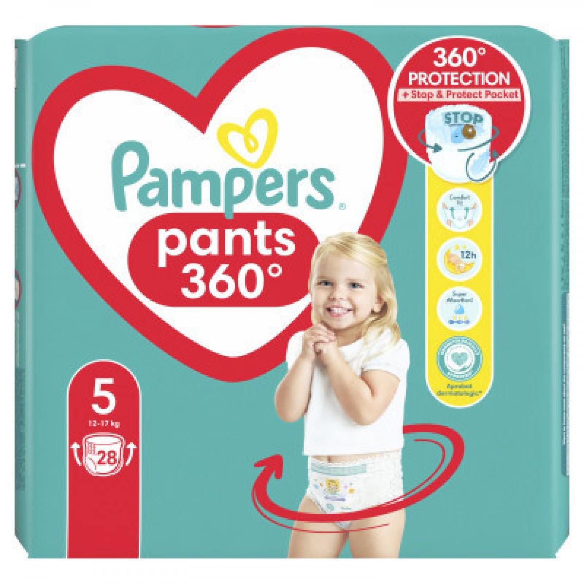 Підгузки Pampers трусики Pants Junior р. 5 12-17 кг 28 шт. (8006540069714) - фото 2