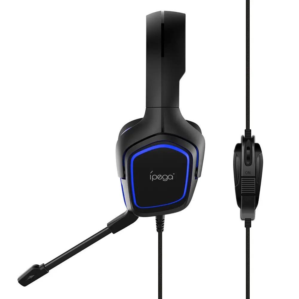 Наушники для геймеров iPega Gaming PG-R006B Black/Blue (017184) - фото 2