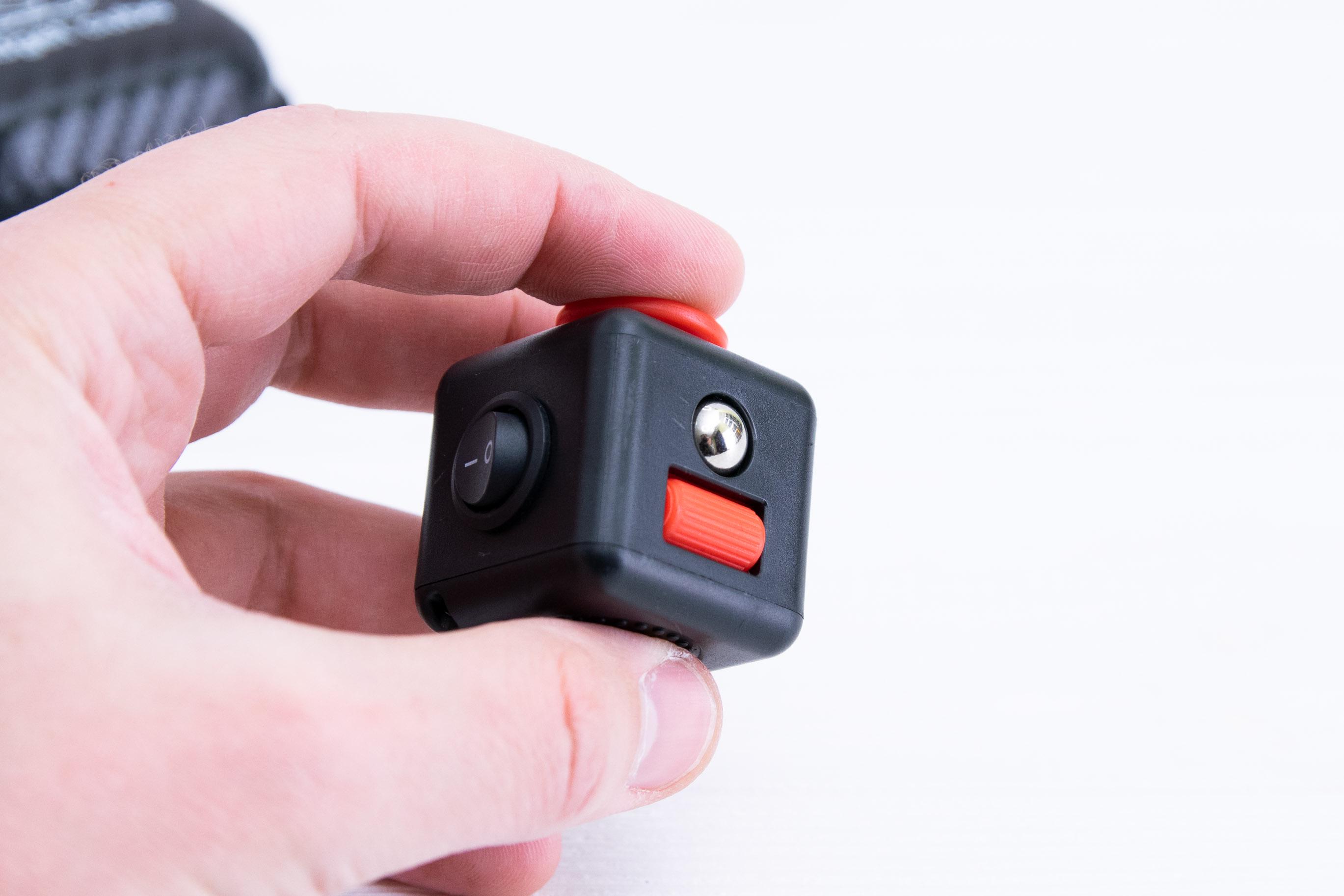 Кубик антистрес Fidget cube з кейсом нестандартний Black/Red - фото 4