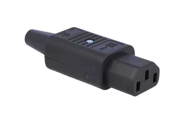 Разъем питания Schurter C13 на кабель 250B 10A 3 контакта IEC 60320 (000047613)