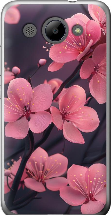 Чехол на Huawei Y3 2017 Пурпурная сакура (6075t-991-42517) Чехол на Huawei Y3 2017 Пурпурная сакура (6075t-991-42517)