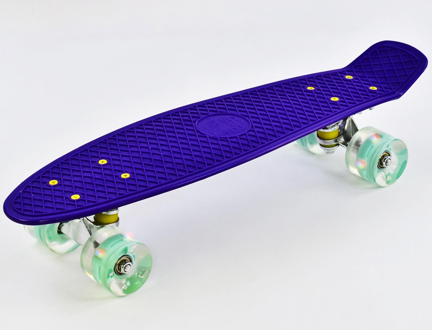 Пенніборд Best Board з PU колеса з підсвіткою Violet (74189) Пенніборд Best Board з PU колеса з підсвіткою Violet (74189)