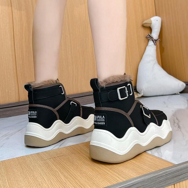 Ботинки женские теплые C00242-5 с подошвой и мягким мехом внутри р. 37 22,5 Черный - фото 4 Ботинки женские теплые C00242-5 с подошвой и мягким мехом внутри р. 37 22,5 Черный - фото 4