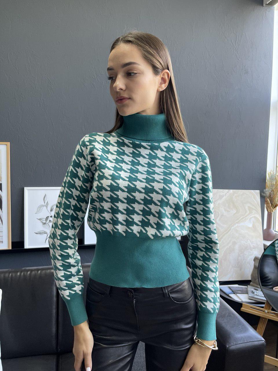 Джемпер жіночий FLEX L/XL Зелений (R116-green) - фото 2 Джемпер жіночий FLEX L/XL Зелений (R116-green) - фото 2