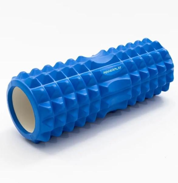Массажный ролик PowerPlay 4405 EVA Massage Roller 33x12 см Синий (PP_4405_Blue) - фото 2 Массажный ролик PowerPlay 4405 EVA Massage Roller 33x12 см Синий (PP_4405_Blue) - фото 2