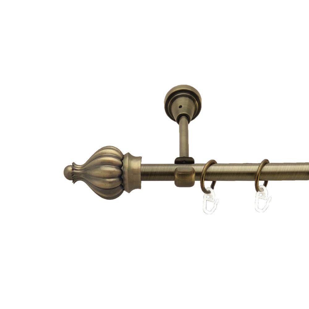 Карниз для штор Orvit Таджа однорядный гладкий 16 мм 300 см Антик (00-00017014)