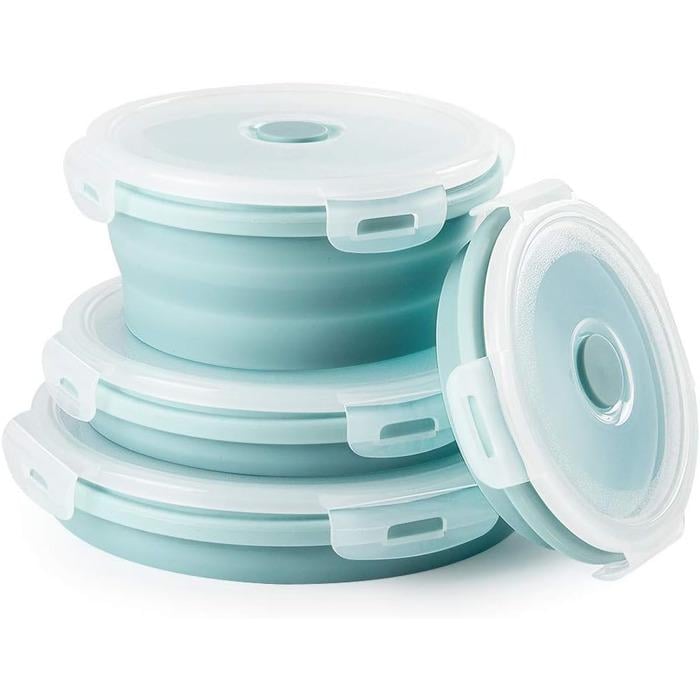 Набор контейнеров силиконовые складные Virklyee круглые для хранения 4 шт. (2668315)