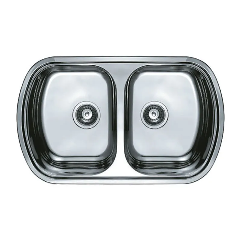 Мийка для кухні Haiba 80x49 см Double polish (HB0573) Мийка для кухні Haiba 80x49 см Double polish (HB0573)