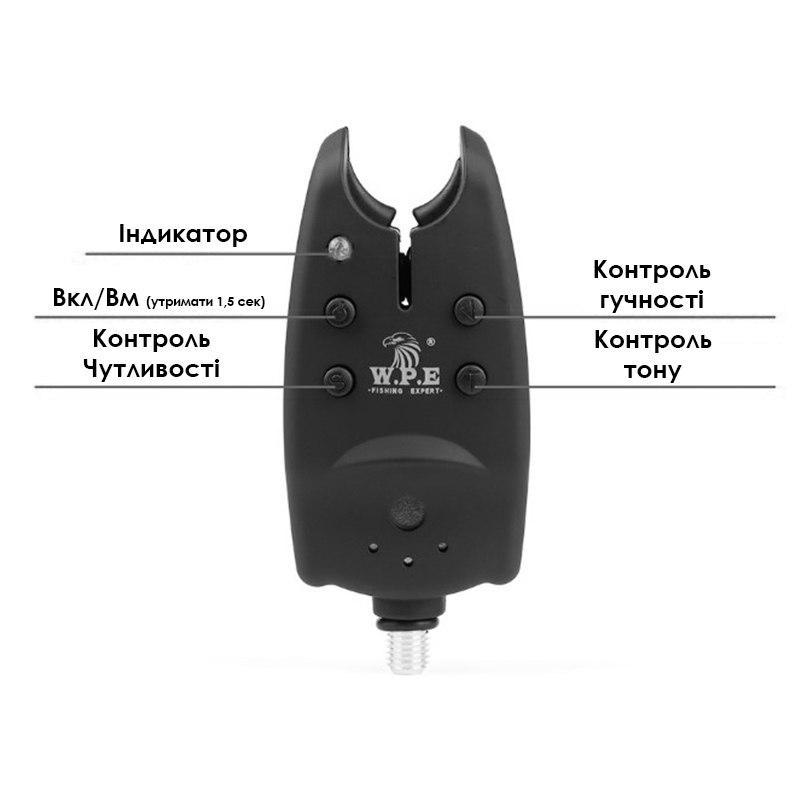 Сигнализатор поклевки W.P.E TLI-07 с регулировкой высоты/тона регулировки громкости/противоударный (20932029) - фото 4 Сигнализатор поклевки W.P.E TLI-07 с регулировкой высоты/тона регулировки громкости/противоударный (20932029) - фото 4