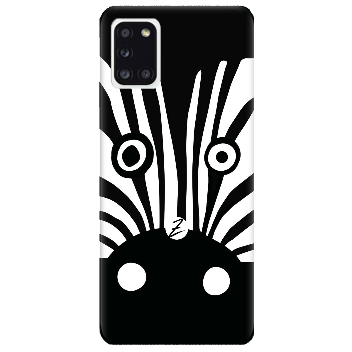 Силиконовый чехол Zorrov для Samsung Galaxy A31 - Zebra (14110040181088864)