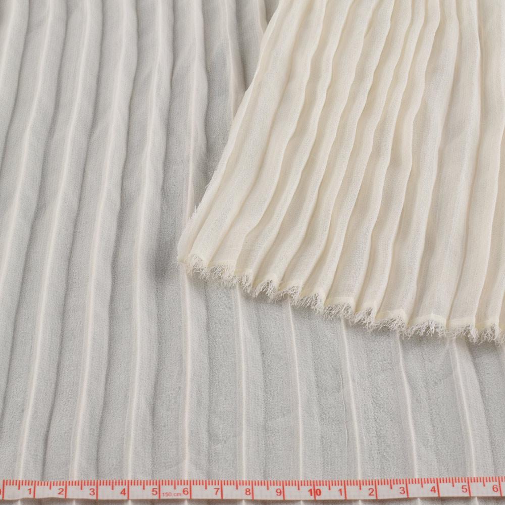 Ткань креп гофре в натянутом виде ширина 140 см Бежевый (11416.012) - фото 3 Ткань креп гофре в натянутом виде ширина 140 см Бежевый (11416.012) - фото 3