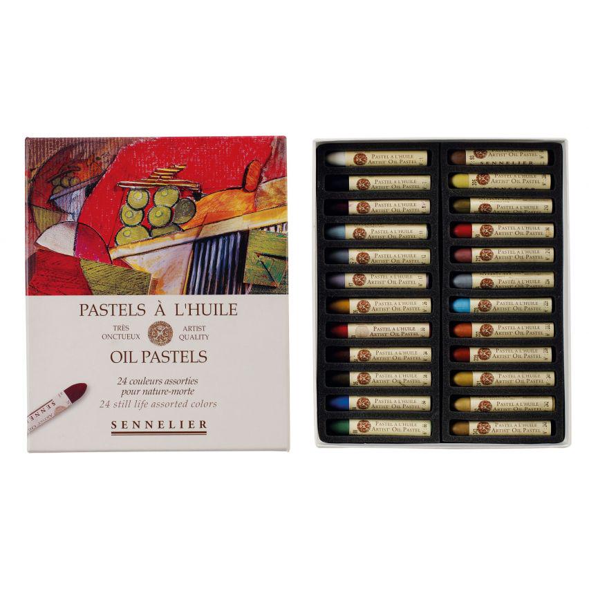 Пастель масляная Sennelier Still Life Натюрморт 24 цвета картон