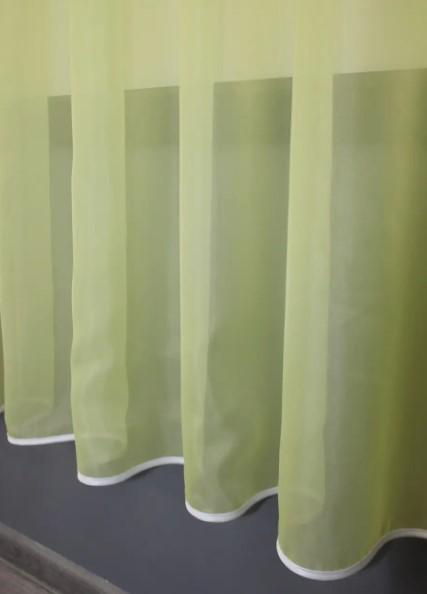 Занавеска на кухню 280х170 см Светло-оливковый/Белый (00к 59-937) - фото 3