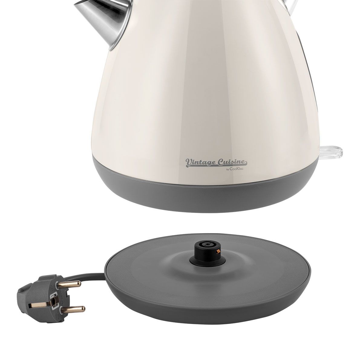 Электрочайник Vintage Cuisine Retro 2200 Вт Кремовый - фото 4 Электрочайник Vintage Cuisine Retro 2200 Вт Кремовый - фото 4