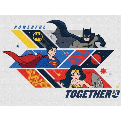 Картина за номерами Super Friends Powerful together 30х40 см (2987501435)